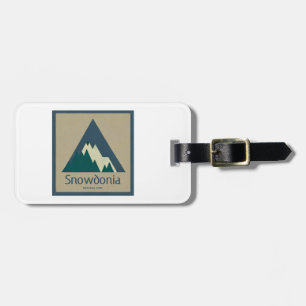 Snowdonia National Park Rustic Luggage Tag