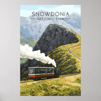 Snowdonia National Park Travel Poster