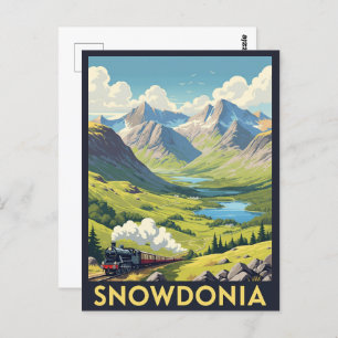 Snowdonia National Park Wales Travel Postcard
