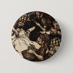 Snowdrop and the Dwarfs 6 Cm Round Badge