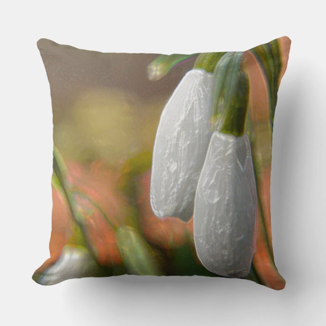 Snowdrop Cushion (Front)
