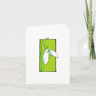 Snowdrop green Note Card