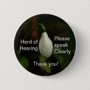 Snowdrop Hard of Hearing Badge