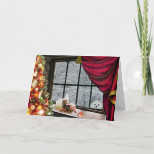 Snowdrop the Maltese Christmas Card