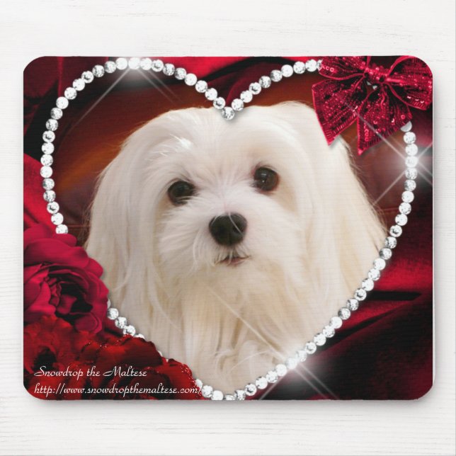 Snowdrop the Maltese Mouse Pad (Front)