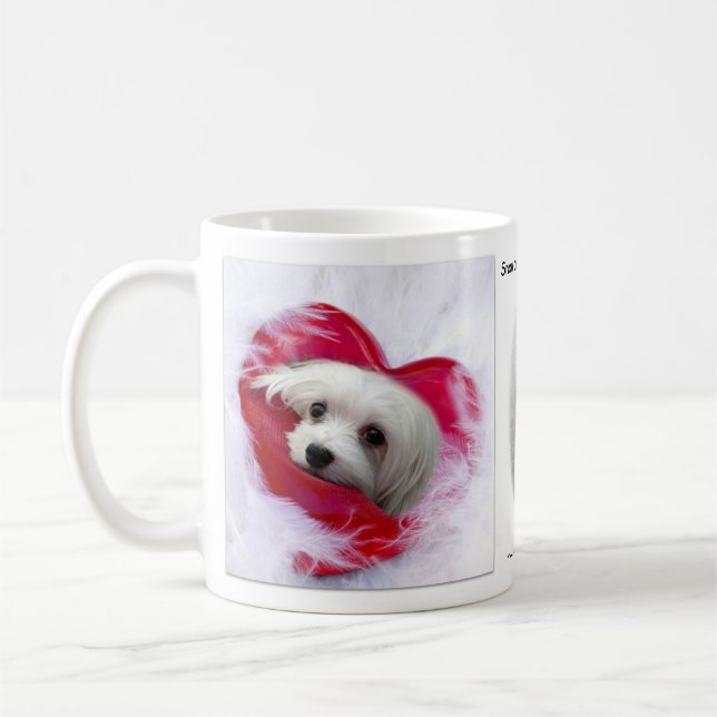 Snowdrop the Maltese Mug (Left)