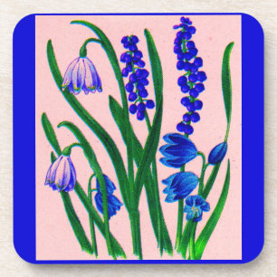 snowdrops and scilla coaster