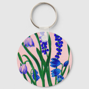 snowdrops and scilla key ring