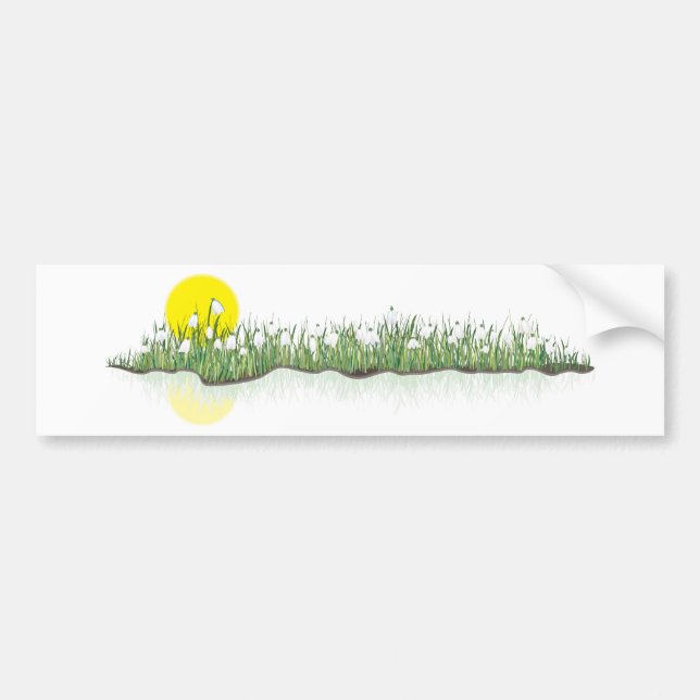 snowdrops bumper sticker (Front)