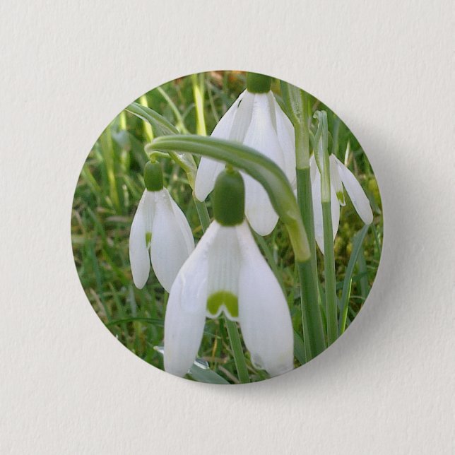 Snowdrops Button (Front)