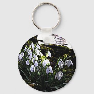 Snowdrops by River Hafren Keychain