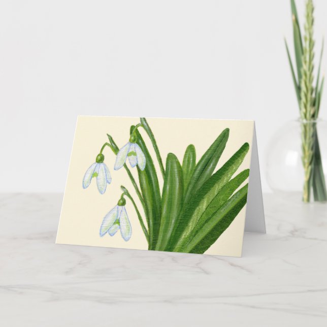 Snowdrops card (Front)