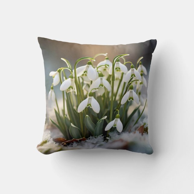 Snowdrops  cushion (Front)