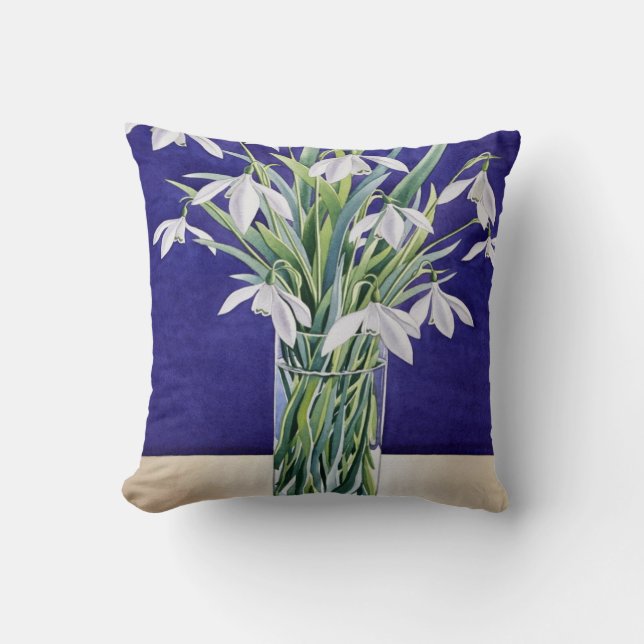 Snowdrops Cushion (Front)