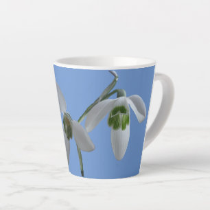 Snowdrops Cust. Blue Latte Mug