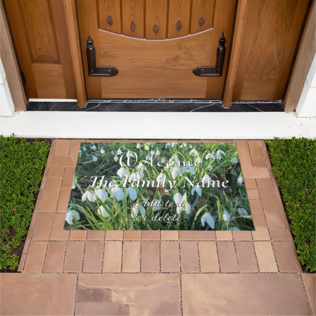 Snowdrops in Full Bloom - Doormat (Outdoor)