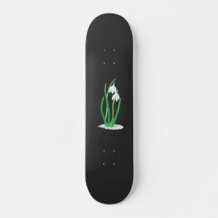 Snowdrops in Snow Skateboard