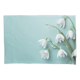 Snowdrops January Flower Gardening Spring Pillowcase