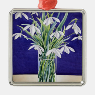 Snowdrops Metal Ornament