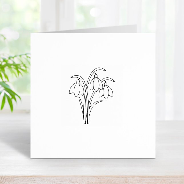 Snowdrops - Spring Flowers 2 Rubber Stamp (Creator Uploaded)