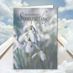 Snowdrops Sympathy Card