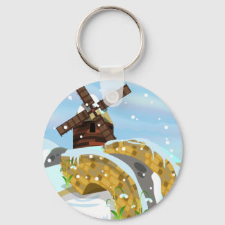 Snowdrops windmill key ring