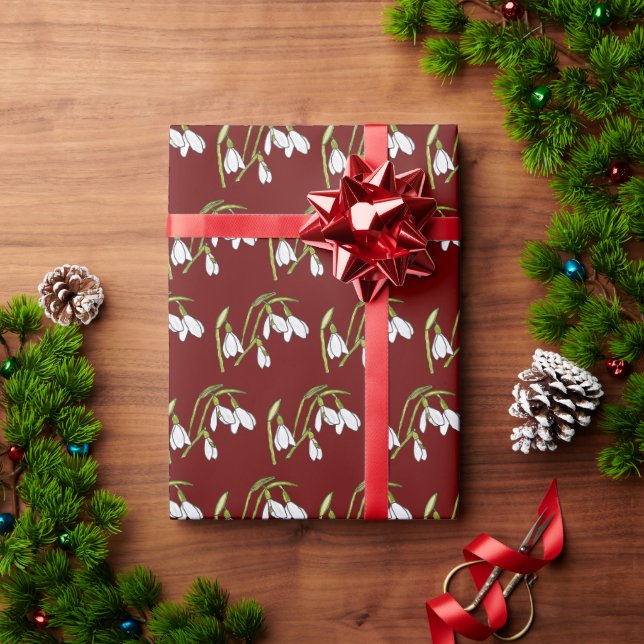 Snowdrops Wrapping Paper (Holiday Gift)