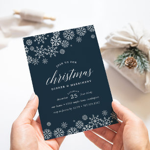 Snowed In   Christmas Dinner Invitation