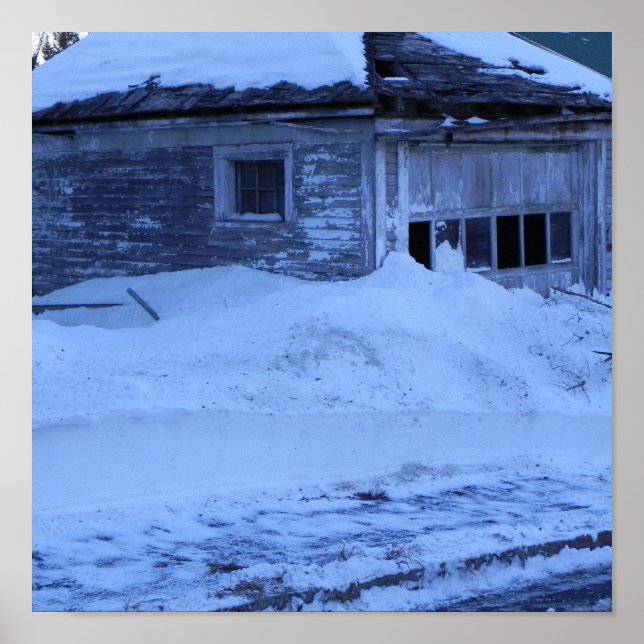 Snowed In Garage Poster (Front)
