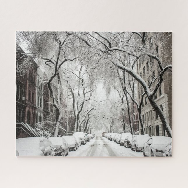 Snowed In In The City Jigsaw Puzzle (Horizontal)