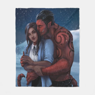 Snowed in with the Alien Warlord Throw Fleece Blanket