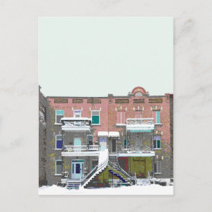snowfall :: chute de neige  postcard