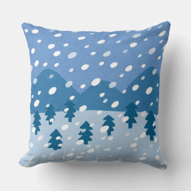 Snowfall Dreams Cushion (Front)