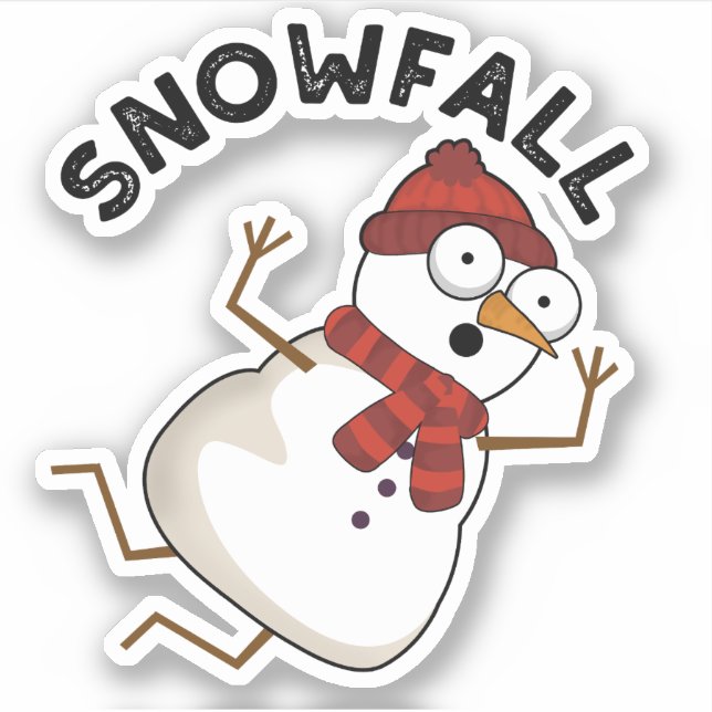 Snowfall Funny Snow Pun  (Front)
