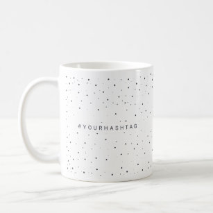 Snowfall Hashtag   Minimalist Modern Social Media Coffee Mug
