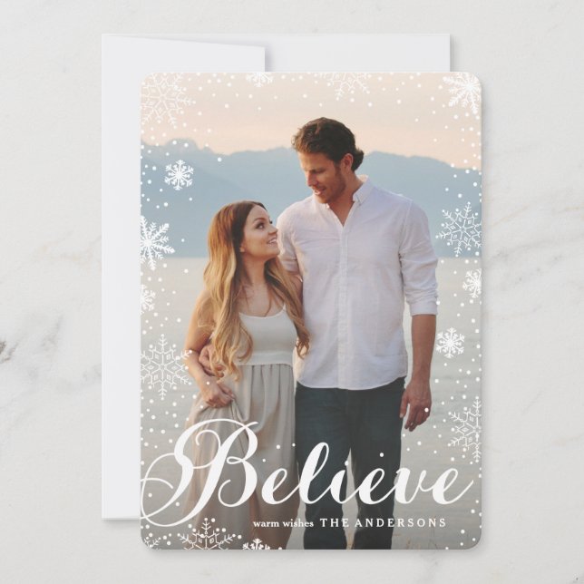 Snowfall Holiday Card (Front)