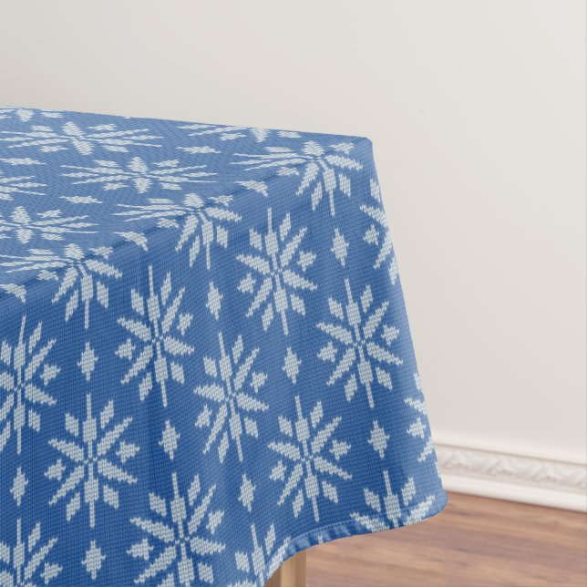 Snowfall Knit Tablecloth (In Situ)