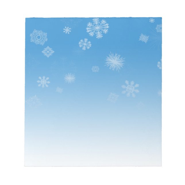 Snowfall Notepad (Front)