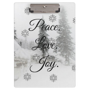 Snowfall Snowflakes Christmas black white sketch Clipboard