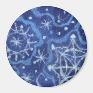 Snowfall Snowflakes Snow Flakes Flurry New Year Magnet