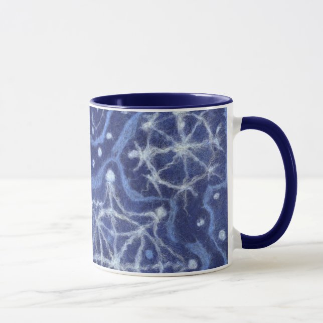 Snowfall Snowflakes Snow Flakes Flurry New Year Mug (Right)