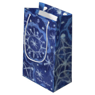 Snowfall Snowflakes Snow Flakes Flurry New Year Small Gift Bag