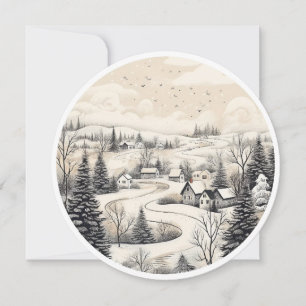 Snowfall & Stillness Holiday Card