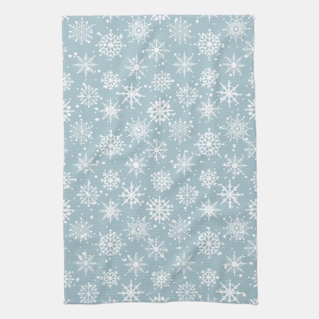 Snowfall Tea Towel (Vertical)
