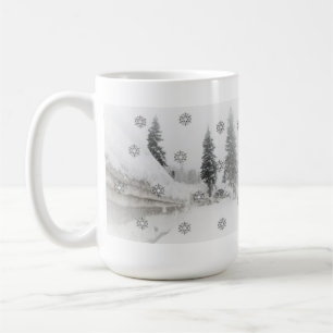 Snowfall winter christmas coffee mug
