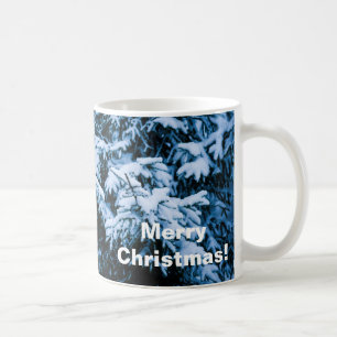 Snowfall Winter Christmas Tree Coffee Mug