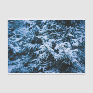 Snowfall Winter Christmas Tree Tissue Paper