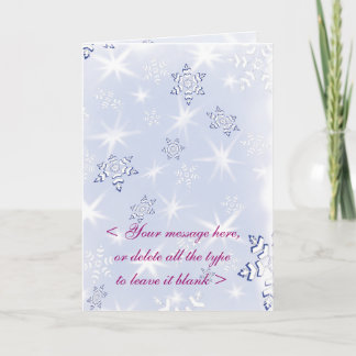 SNOWFLAKE-1 Customisable Card