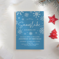 Snowflake 1st Birthday Winter Onederland