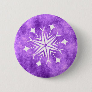 SNOWFLAKE 3 6 CM ROUND BADGE